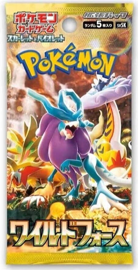 Pokemon Wild Force Booster Pack - Sv5K - Japanese Sealed.