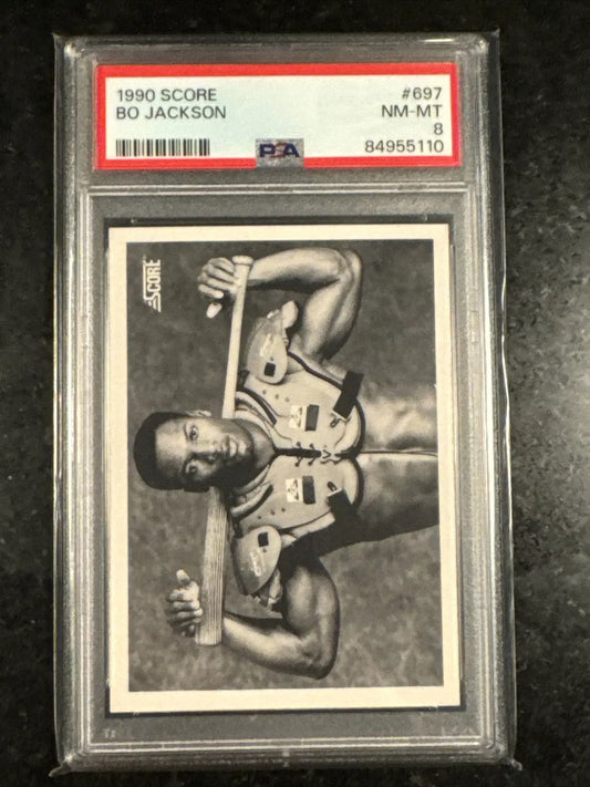 1990 Score #697 BO JACKSON PSA 8 NM-MT “Bo Knows" .