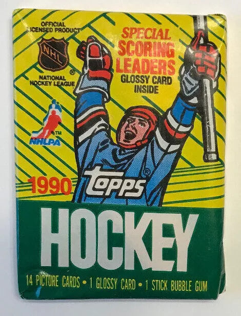 1990 Topps Hockey NHL Sealed Wax Pack!