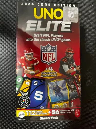 2024 Uno Elite NFL Core Edition. Starter Pack. 112 Classic & 56 NFL Cards. New.