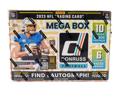 2023 Panini Donruss Football Mega Box (Blue Scope!). New. One Auto.