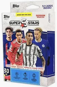 2022/23 Topps UEFA Superstars Soccer Hanger Box. New.