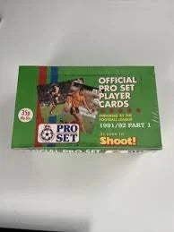 1991-92 Official Pro-Set Soccer Player Cards. 48 pack sealed box. New.