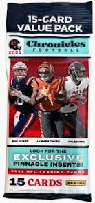 2021 Panini Chronicles NFL Football 15-Card Jumbo Value Pack (Pinnacle Inserts!).