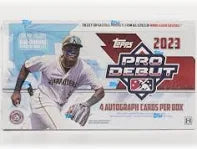 2023 Topps Pro Debut Baseball Hobby Box. New. 4 Autographs!