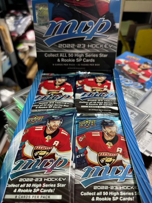 2022/23 Upper Deck MVP Hockey Hobby Box Pack. New.