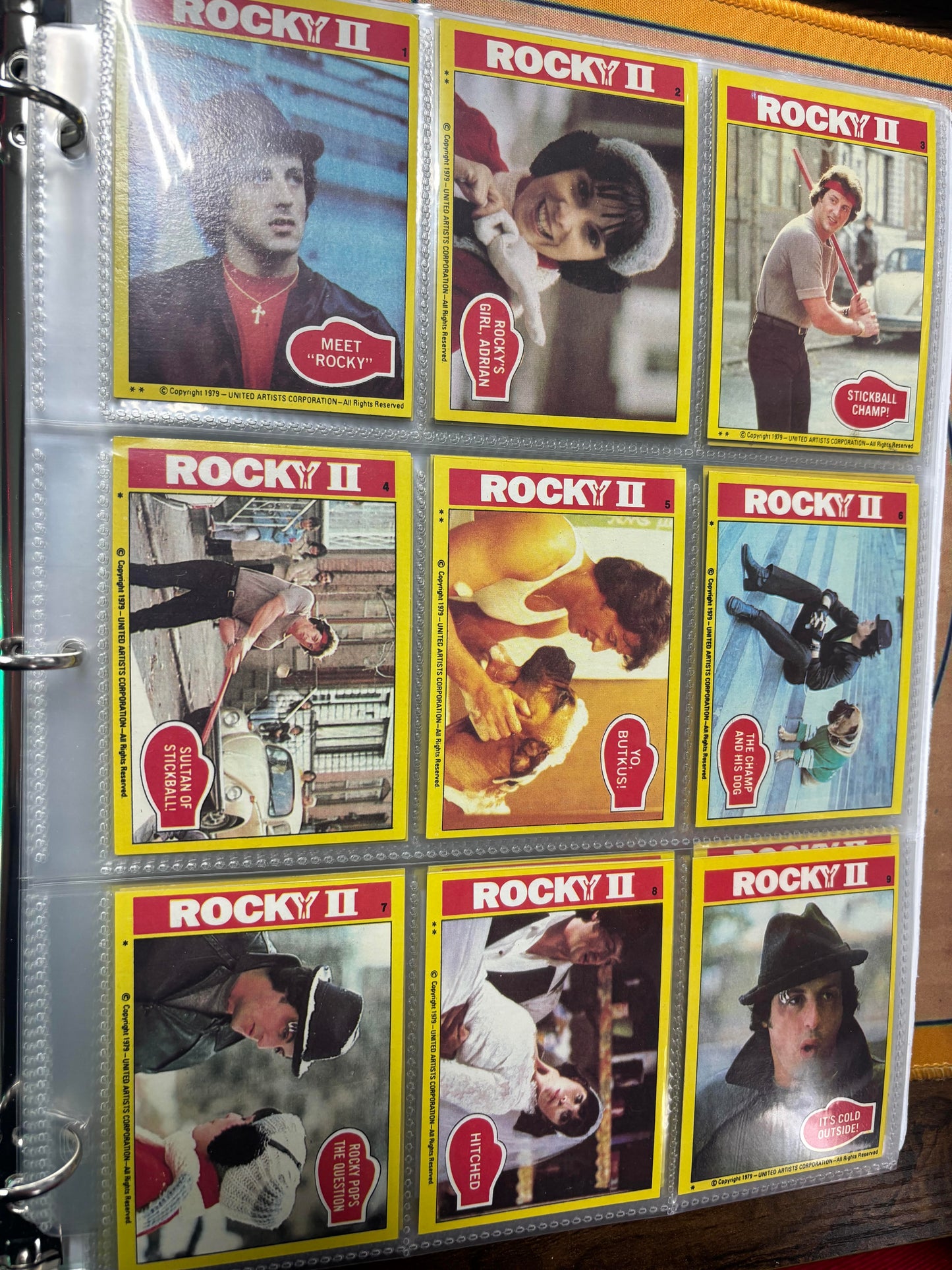 1979 Topps Rocky ll Complete Set #1-99 with 3 Graded SGC Slabs! Nice!