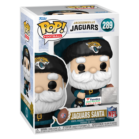 Funko Pop Football Jaguars Santa #289. New.