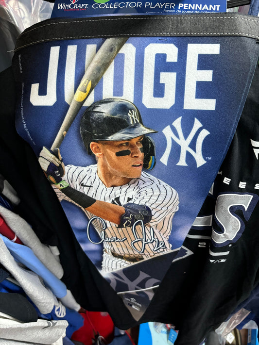 New York Yankees Aaron Judge Wincraft Roll and Go Pennant 12" x 30". New.