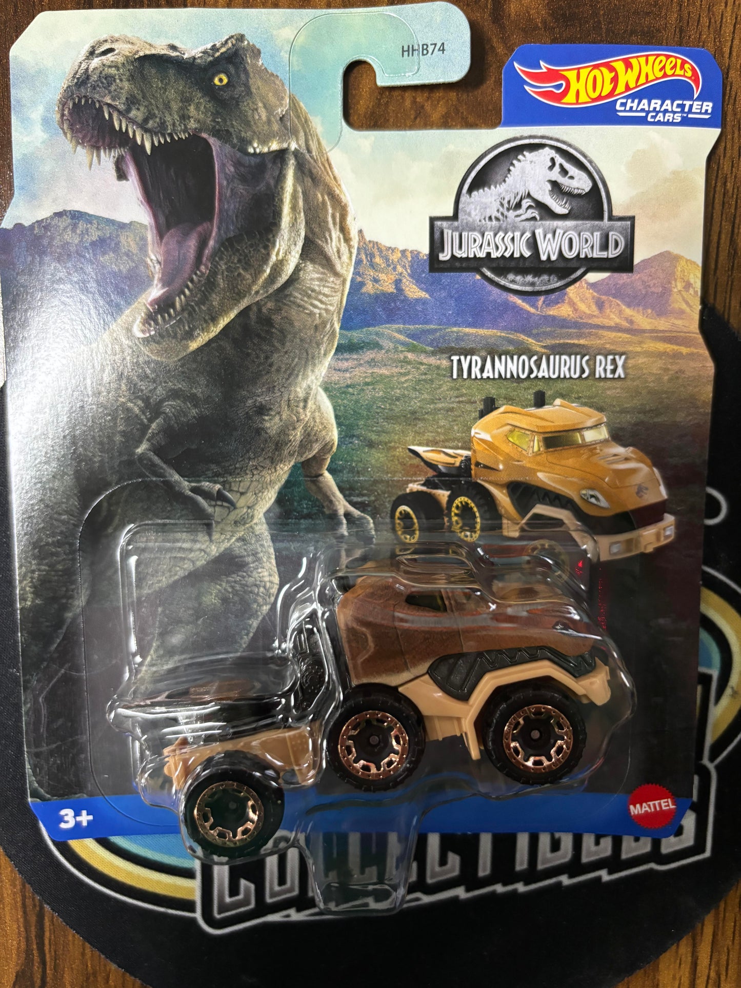 Hot Wheels Charachter Cars Jurrasic World Tyrannosarus Rex!