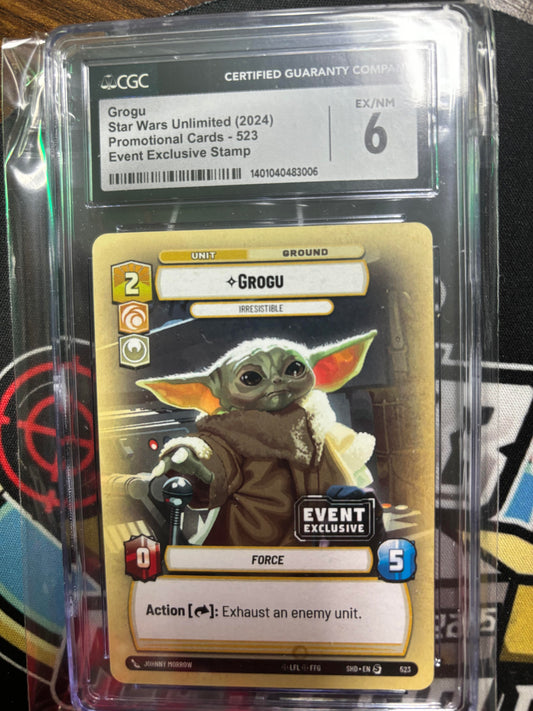 2024 Star Wars Unlimited Grogu Promo Card #523. Event Exclusive. CGC 6!