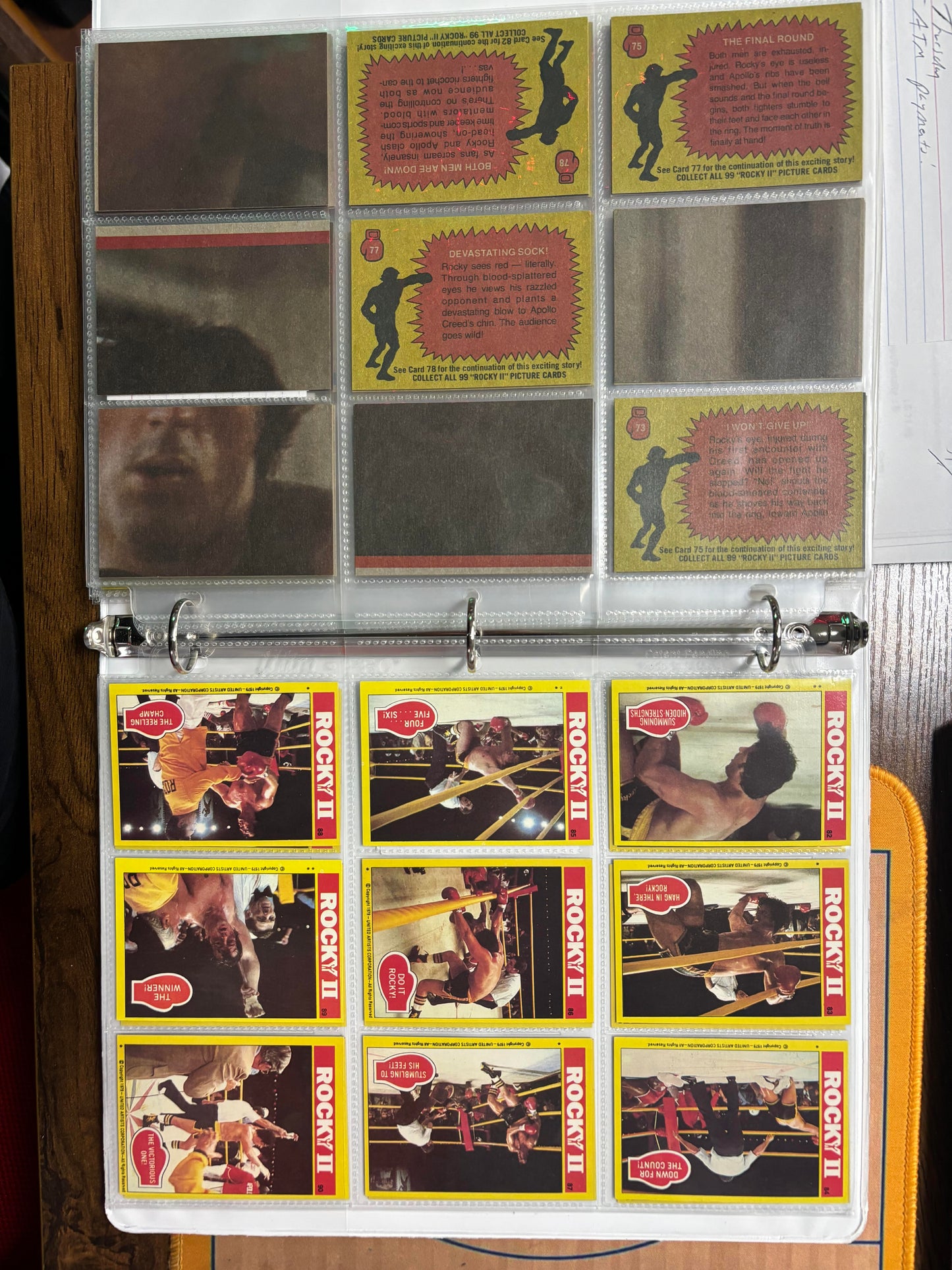 1979 Topps Rocky ll Complete Set #1-99 with 3 Graded SGC Slabs! Nice!