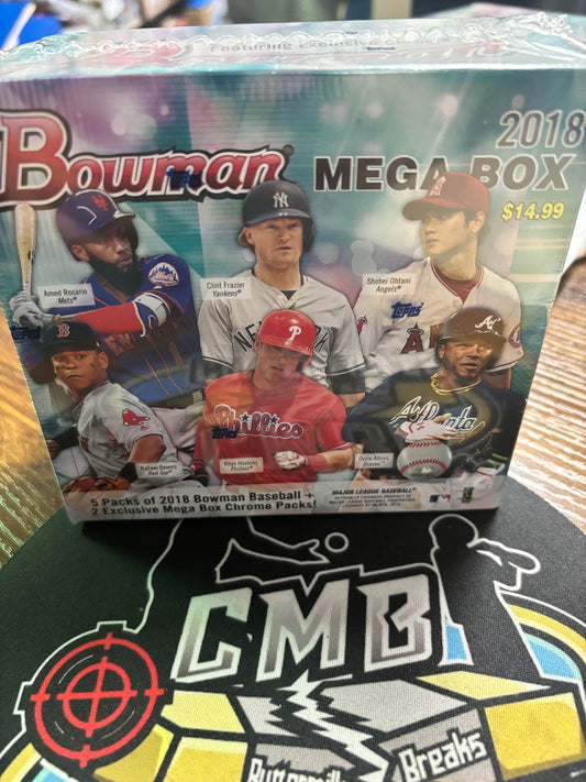 2018 Bowman Mega Box MLB! Factory Sealed. 5 packs plus 2 exclusive chrome packs! Ohtani RC?