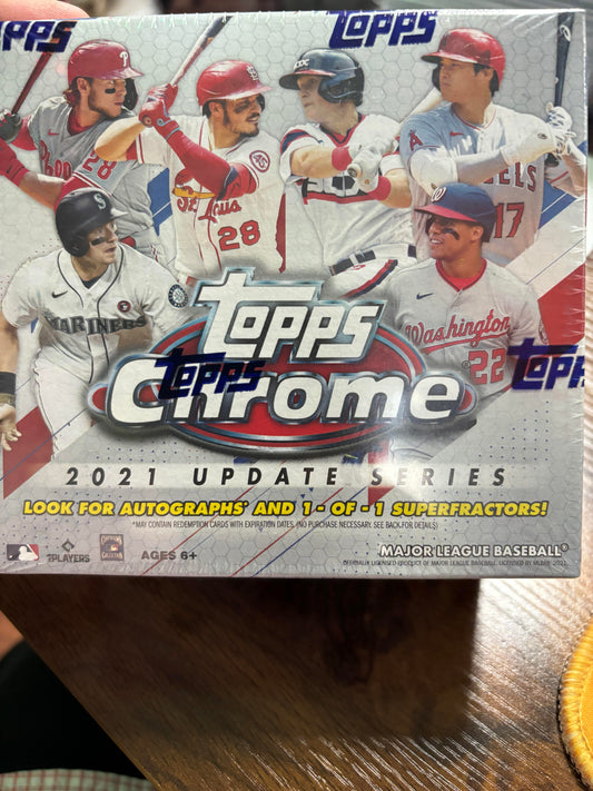 2021 Topps Chrome Update Series MLB Mega Box. New.