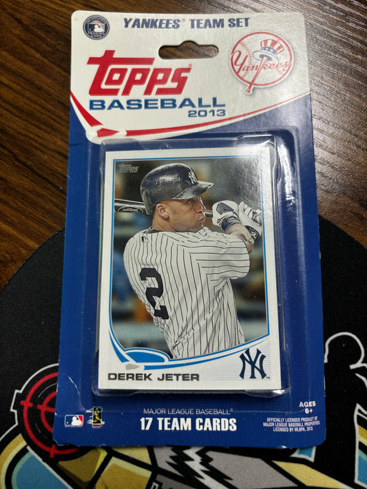 2013 Topps New York Yankees MLB Team Set. 17 cards. New and Sealed. Jeter! Mint!&nbsp;