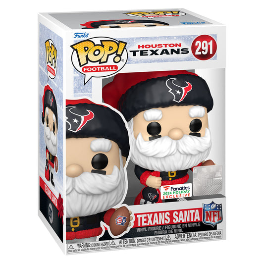 Funko Pop Football Houston Texans Santa #291. New.