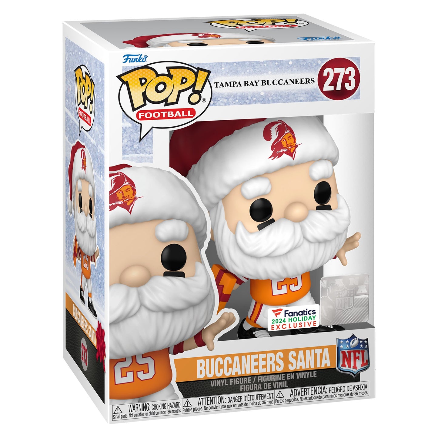 Funko Pop Football Buccaneers Throwback Santa #273. New.