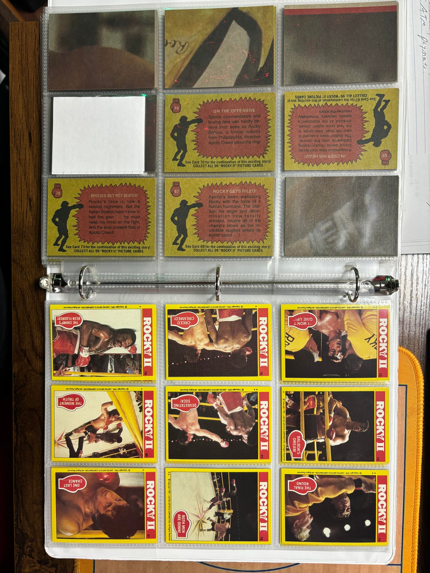 1979 Topps Rocky ll Complete Set #1-99 with 3 Graded SGC Slabs! Nice!